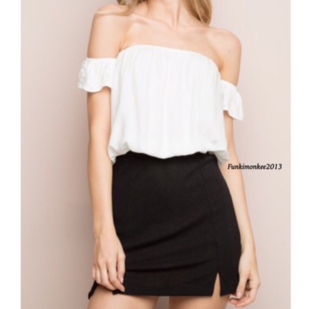 Brandy Melville white off the shoulder